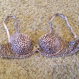 Cheetah print bra